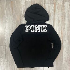 Black PINK Half-Zip Pullover Hoodie